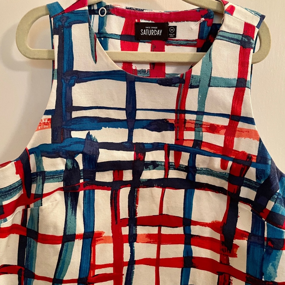 Kate Spade Saturday watercolor mini shift dress